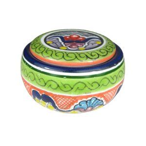 Pastillero Talavera Trinket Box  Jar Tabaq Palace Resort Ceramic 3 inch